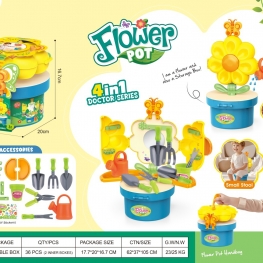 Unleash your child's creativity with our Flower Pot 4 - in - 1 Doctor Series toy! This isn't just a toy; it's a world of fun and learning. Multiple style options