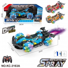 2.4G Remote Control Stunt Drift 4WD Car – Gesture-Sensing Glove-Controlled Spray Racing Car with Sound With Lights