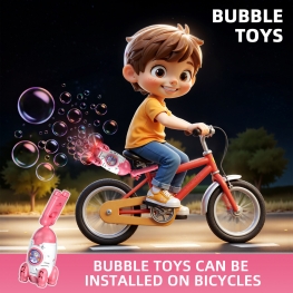 Factory Direct Sales Bike Mounted Automatic Bubble Machine Electric Rocket Bubble Maker for Shared Bikes E-Bike Rear Seats