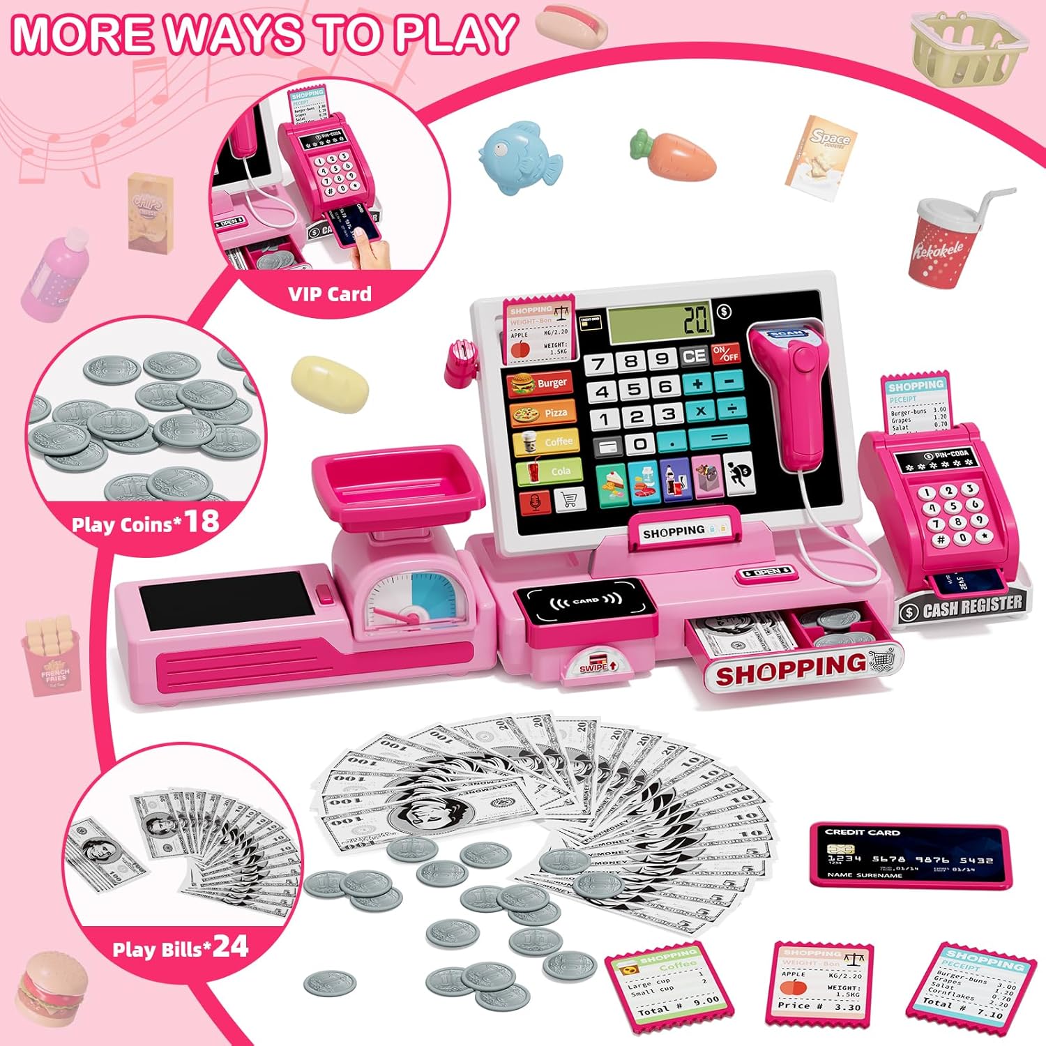 Kids Cash Register Toy w