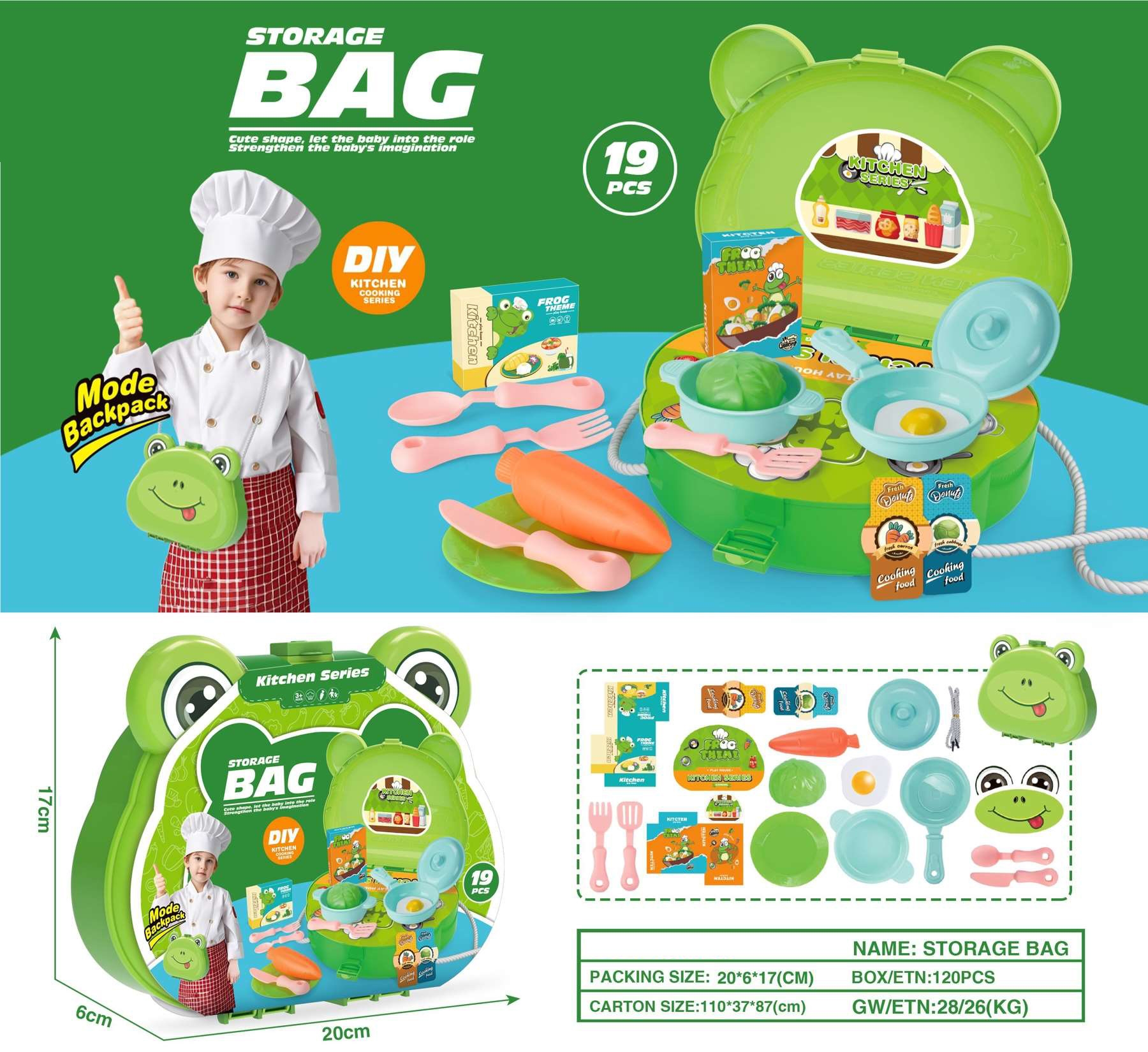 Frog-Shaped Kitchen Play